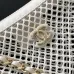 Chanel White Mesh Half - Moon Bag With Chain Strap For Contemporary Luxury Looks #A49785