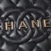 CHANEL Lambskin Quilted Walk of Fame Star Bag Black #A49166