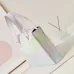 CHANEL Light Pink/Yellow/Blue Printed Denim Large Shopping Tote Bag #A49216