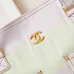 CHANEL Light Pink/Yellow/Blue Printed Denim Large Shopping Tote Bag #A49216