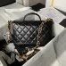 CHANEL Sheepskin Crossbody One Shoulder Handbags Women's Black #A49158
