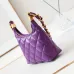 CHANEL Shiny Lambskin Quilted Small Hobo #A49163