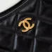CHANEL Shiny Lambskin Quilted Small Hobo #A49163