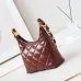 CHANEL Shiny Lambskin Quilted Small Hobo #A49163