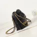 Chanel 22 mini handbag, Shiny calfskin &amp; gold-tone metal  #A49199