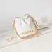 Chanel 22 mini handbag, Shiny calfskin &amp; gold-tone metal  #A49199