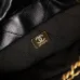 Chanel 22 mini handbag, Shiny calfskin &amp; gold-tone metal  #A49199