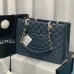 Chanel Black Caviar Gst In Gold Hardware #A49228