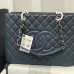 Chanel Black Caviar Gst In Gold Hardware #A49228