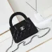 Chanel Black Quilted Aged Calfskin Mini Kelly Bag Aged Gold Hardware #A49205