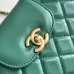 Chanel Black Quilted Aged Calfskin Mini Kelly Bag Aged Gold Hardware #A49206