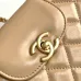 Chanel Black Quilted Aged Calfskin Mini Kelly Bag Aged Gold Hardware #A49206