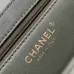 Chanel Black Quilted Aged Calfskin Mini Kelly Bag Aged Gold Hardware #A49206