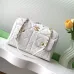 Chanel Bowling Bag: Cowhide Leather 24K Gold Chain Handbag with Pockets #A49219