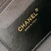 Chanel Bowling Bag: Cowhide Leather 24K Gold Chain Handbag with Pockets #A49219