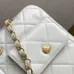 Chanel Bowling Bag: Cowhide Leather 24K Gold Chain Handbag with Pockets #A49219