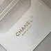 Chanel Bowling Bag: Cowhide Leather 24K Gold Chain Handbag with Pockets #A49219