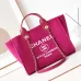 Chanel Deauville Coco Mark Tote Bag Canvas #A49193