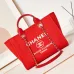 Chanel Deauville Coco Mark Tote Bag Canvas #A49193