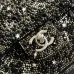 Chanel Evening bag, Strass, silver-tone metal, black  #A49176