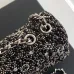 Chanel Evening bag, Strass, silver-tone metal, black  #A49176