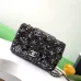 Chanel Evening bag, Strass, silver-tone metal, black  #A49176