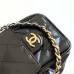 Chanel Hobo Shoulder Bag  Hippie Style Vintage Gold Coin Button Drawstring Bucket Bag #A59440