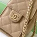 Chanel Hobo Shoulder Bag  Hippie Style Vintage Gold Coin Button Drawstring Bucket Bag #A59440