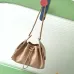 Chanel Hobo Shoulder Bag  Hippie Style Vintage Gold Coin Button Drawstring Bucket Bag #A59440