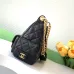 Chanel Large Capacity Black Gold Chain Shoulder Bag #A49225