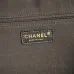Chanel Maxi Bowling Bag Light Grey Washed Denim Antique Gold Hardware #A49217