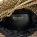 Chanel Mini 22 Bag Metallic Gold Macrame Calfskin Gold Hardware #A49198
