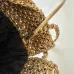 Chanel Mini 22 Bag Metallic Gold Macrame Calfskin Gold Hardware #A49198
