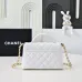 Chanel Quilted Black Leather Handbag With Gold CC Logo And Top Handle #A50222