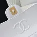 Chanel Quilted Black Leather Handbag With Gold CC Logo And Top Handle #A50222