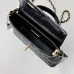 Chanel Quilted Black Leather Handbag With Gold CC Logo And Top Handle #A50222