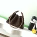 Chanel Mini Suede Bucket Bag  Retro Coin Button  Drawstring  Quilted  Classic Chain #A60143