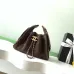 Chanel Mini Suede Bucket Bag  Retro Coin Button  Drawstring  Quilted  Classic Chain #A60143