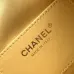 Chanel Mini Suede Bucket Bag  Retro Coin Button  Drawstring  Quilted  Classic Chain #A60143