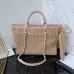 Chanel Perforated and Woven Tote Bags With Matching Pouches in Varied Styles size:34cm #A54036