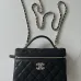 Chanel Quilted Vanity Bags With Chain Straps Showcasing Timeless Design and Luxury Details#A50414