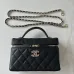 Chanel Quilted Vanity Bags With Chain Straps Showcasing Timeless Design and Luxury Details#A50414
