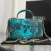 Chanel Python Skin Small Crossbody Leather Bag #A49181