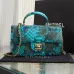 Chanel Python Skin Small Crossbody Leather Bag #A49181