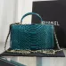 Chanel Python Skin Small Crossbody Leather Bag #A49181