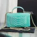 Chanel Python Skin Small Crossbody Leather Bag #A49181