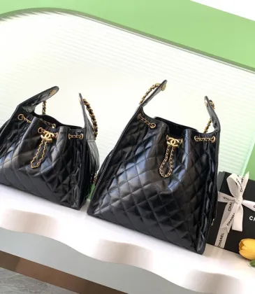 Chanel Quilted Drawstring Bucket Bag #A45535