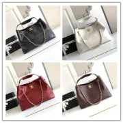 Chanel Quilted Leather Tote With Gold Chain Strap And Iconic CC Logo size:36×24×12cm #A54381