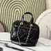 Chanel Quilted Leather Bowling Bag with Gold - Tone Hardware size:17×21×3cm #A53908