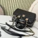 Chanel Quilted Leather Bowling Bag with Gold - Tone Hardware size:17×21×3cm #A53908